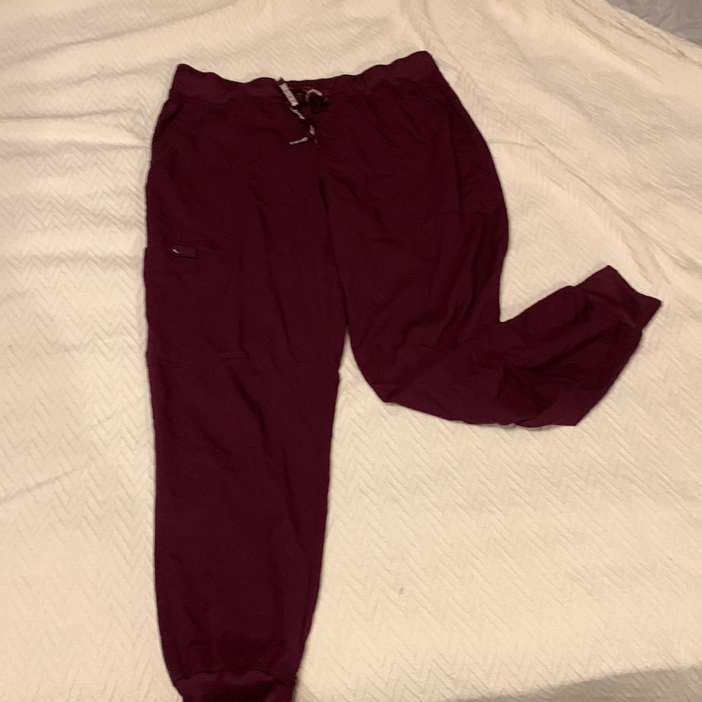 Women’s Med Couture Touch Maroon Jogger Scrub Pants